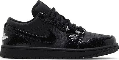 AIR JORDAN 1 LOW BLACK CROC