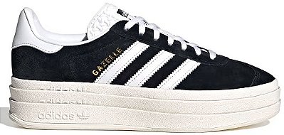 ADIDAS GAZELLE BOLD BLACK WHITE