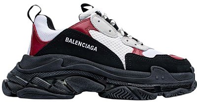 BALENCIAGA TRIPLE S BLACK BORDO