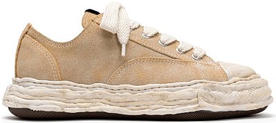 TÊNIS MAISON MIHARA YASUHIRO "PETERSON23" OG SOLE VINTAGE SUEDE LOW-TOP BEGE