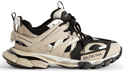 BALENCIAGA TRACK LED SNEAKER BEIGE BLACK