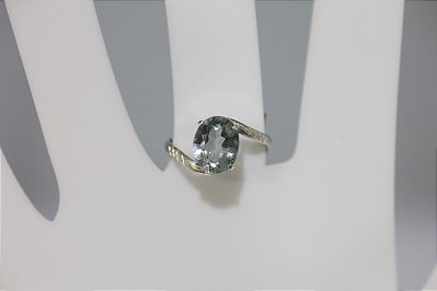 Anel de Topazio natural em prata