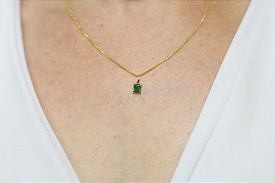 DUPLICADO - Pingente em ouro 18k com esmeralda natural