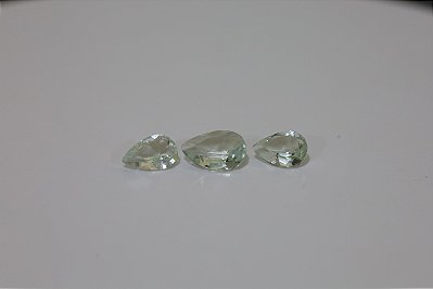 Prasiolita 2.09, 1.52, 1.29 cts