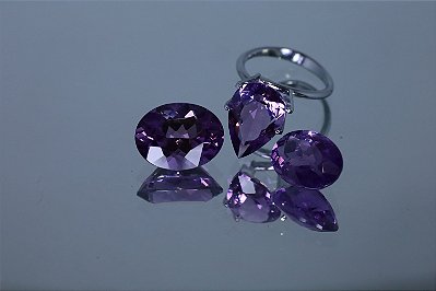 Ametista Natural 9.77cts, 6.81cts, 5.70cts