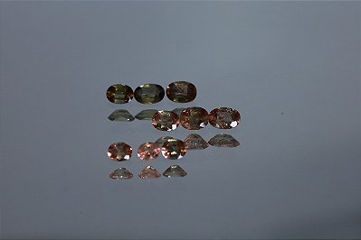 Andaluzita Natural de 0.32 a 0.70 Pontos total de 5.52cts