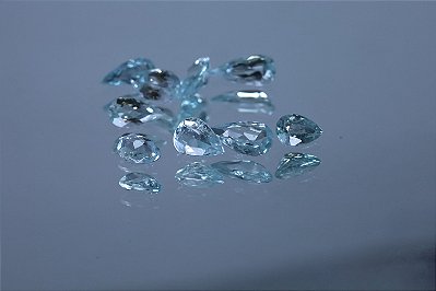 Agua Marinha Natural de 3mm a 5cts