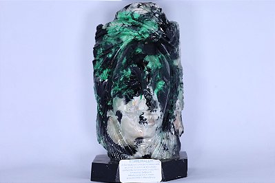 Escultura Indio em Esmeralda Kg 1.4 ALT 16cm