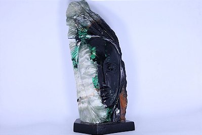 Escultura Indio em Esmeralda Kg 1.6 ALT 21cm