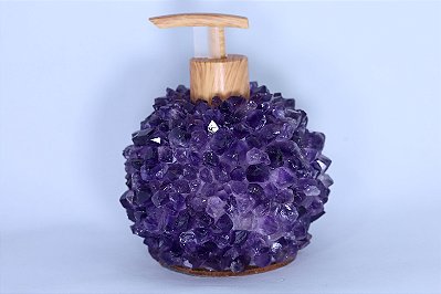 Saboneteira Ametista com 610g ALT 12.5cm