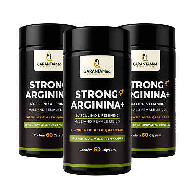 Kit 3 Unidades Strong Arginina + (3 Meses)