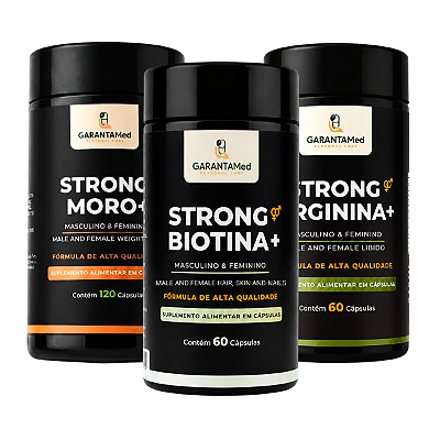 Combo STRONG Arginina+ Biotina+ Moro+