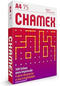 Papel Chamex A4 Sulfite Branco 210x297mm 75g Resma 500 FL