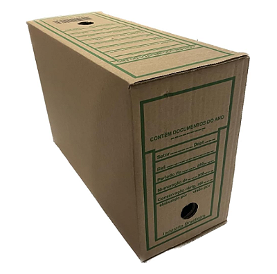 Arquivo Morto Papelão 35 cm x 13,3 cm x 24,7 cm 240 g - São Carlos