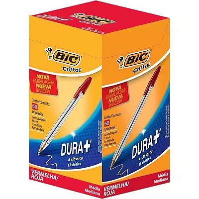 Caneta esferografica Cristal Vermelha - Bic