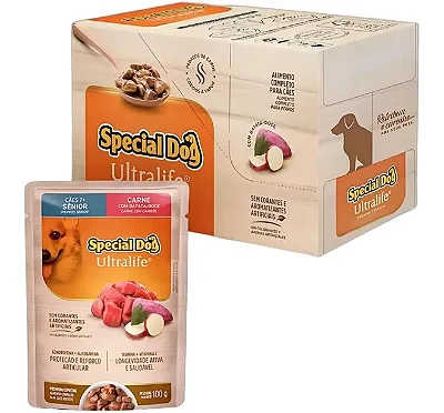 SPECIAL DOG SACHE ULTRALIFE SENIOR - CARNE 100 G - CAIXA C/ 12