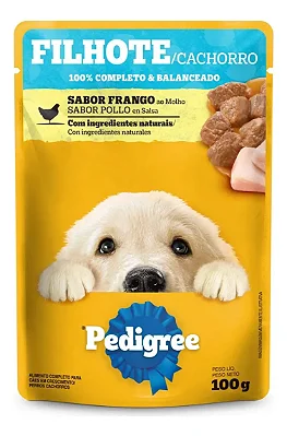 PEDIGREE SACHÊ FILHOTES - FRANGO AO MOLHO 100 G