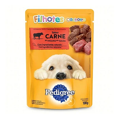 PEDIGREE SACHÊ FILHOTES - CARNE 100 G