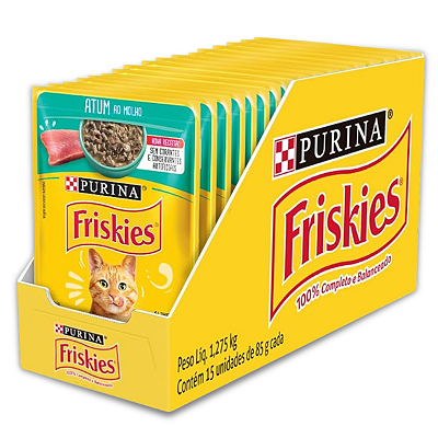 FRISKIES SACHE ADULTOS - ATUM 85 G - CAIXA C/ 15