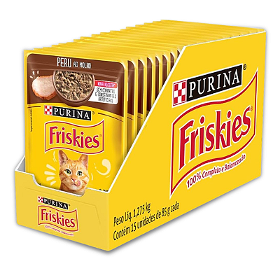 FRISKIES SACHE ADULTOS - PERU 85 G - CAIXA C/ 15