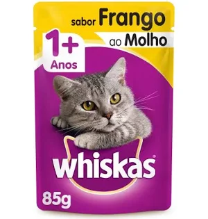 WHISKAS SACHE ADULTOS - FRANGO AO MOLHO 85 G