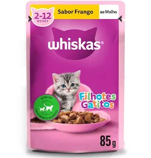 WHISKAS SACHE FILHOTES - FRANGO AO MOLHO 85 G