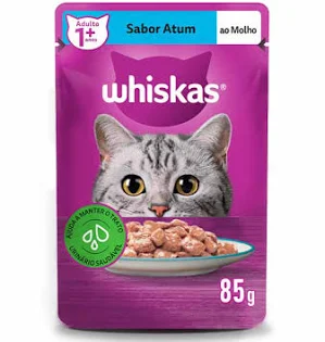 WHISKAS SACHE ADULTOS - ATUM AO MOLHO 85 G