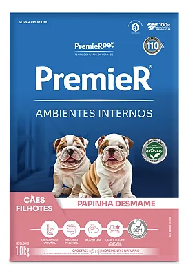PREMIER AMBIENTES INTERNOS CAES FILHOTES PAPINHA DESMAME