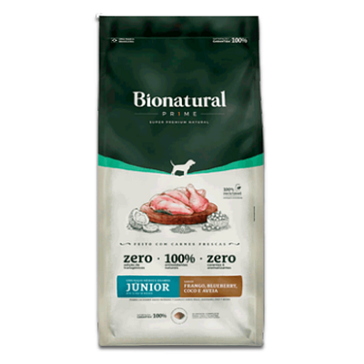 BIONATURAL PRIME CÃES JUNIOR RAÇAS MEDIAS FRANGO