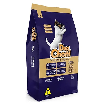 DOGCHONI ADULTO PEQUENO PORTE CARNE E ARROZ
