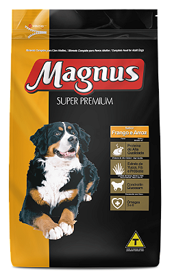 MAGNUS SUPER PREMIUM ADULTOS FRANGO E ARROZ