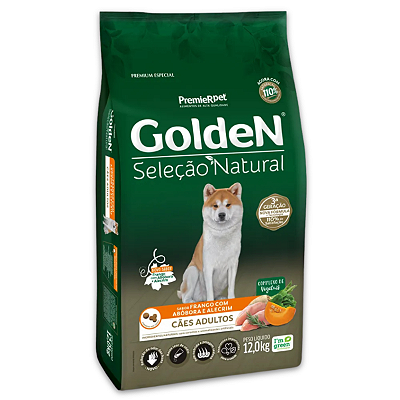 GOLDEN SELEÇÃO NATURAL CÃES ADULTOS ABÓBORA