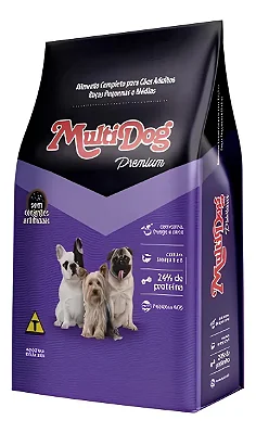 MULTIDOG PREMIUM CãES ADULTOS RAÇAS PEQUENAS E MÉDIAS
