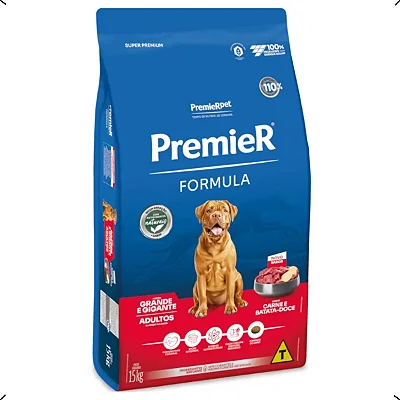 PREMIER FÓRMULA CÃES ADULTOS RAÇAS GRANDES - CARNE
