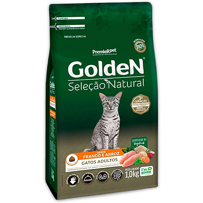 GOLDEN SELEÇÃO NATURAL GATOS ADULTOS