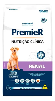 PREMIER NUTRIÇÃO CLÍNICA CÃES RENAL MÉDIOS E GRANDES