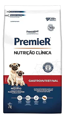 PREMIER NUTRIÇÃO CLÍNICA CÃES GASTROINTESTINAL PEQUENO PORTE