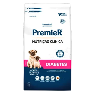 PREMIER NUTRIÇÃO CLÍNICA CÃES DIABETES PEQUENO PORTE