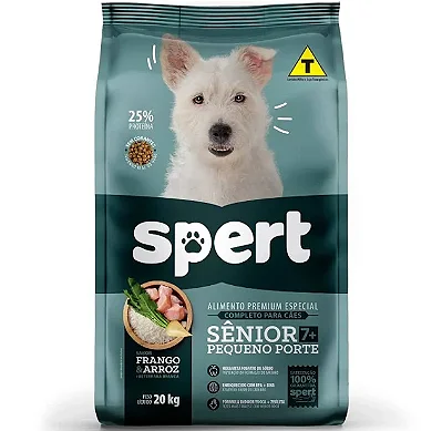 SPERT CAES PE SENIOR PEQUENO PORTE