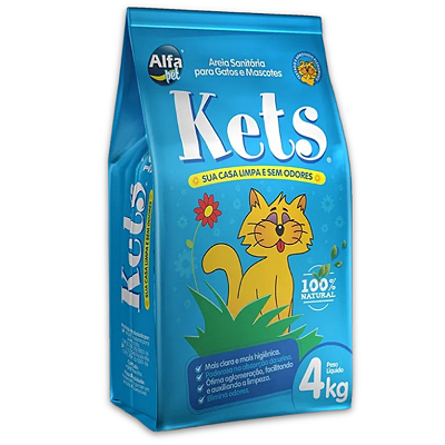AREIA HIGIÊNICA KETS 4 KG