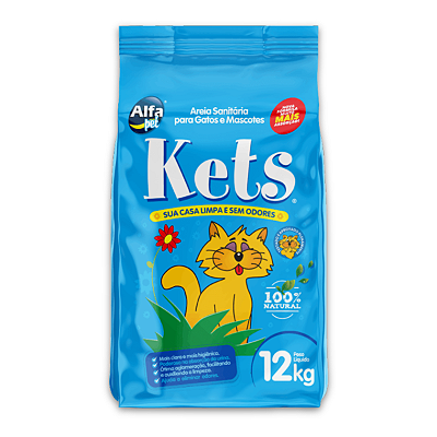 AREIA HIGIÊNICA KETS 12 KG