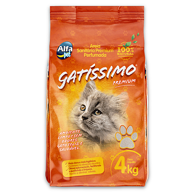 AREIA HIGIÊNICA GATÍSSIMO 4 KG