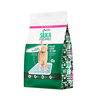AREIA HIGIÊNICA SILICA GEL FINA 1,6 KG