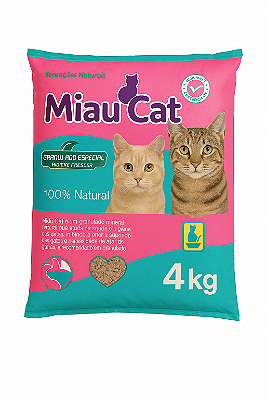 AREIA HIGIÊNICA MIAU CAT 4 KG