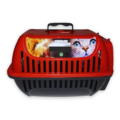CAIXA DE TRANSPORTE BRINQPET Nº 1 - VERMELHA