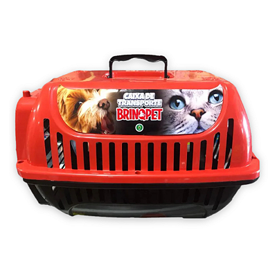 CAIXA DE TRANSPORTE BRINQPET Nº 2 - VERMELHA