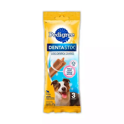 PEDIGREE DENTASTIX RAÇAS MÉDIAS 3 UN 77 G