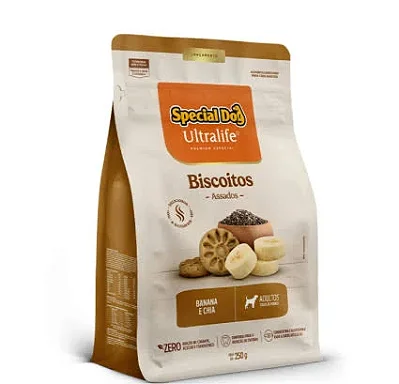 SPECIAL DOG BISCOITOS ADULTOS BANANA E CHIA 250 G