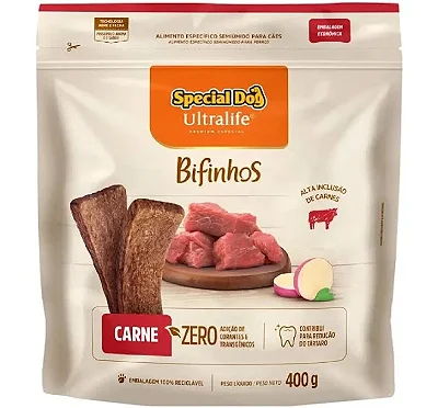 SPECIAL DOG ULTRALIFE BIFINHO CARNE 400 G