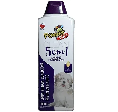 Shampoo Powerpets 5 X 1 700 Ml